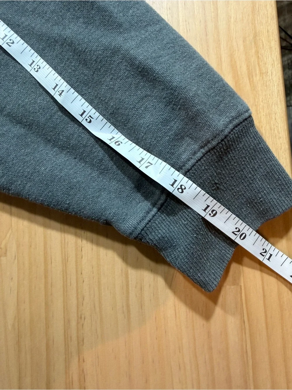 Charcoal Gray Crewneck Hoodie with Flag Graphic